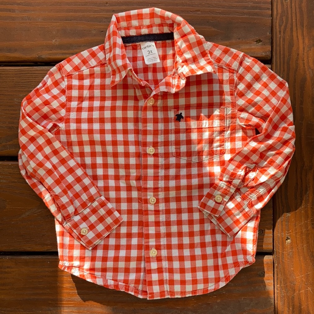 2/$12 | Carter’s button front collared shirt 3T